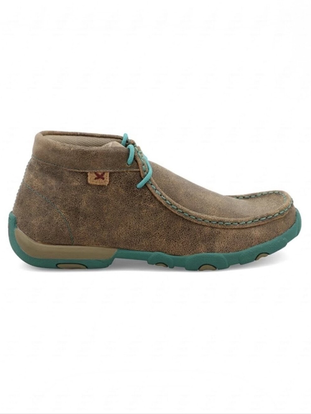 Twisted X Leather Chukka Driving Mocs Lace-Up Shoes Size 10 Brown WDM0020 EUC - Picture 2 of 12